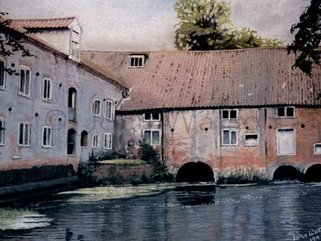 Aylsham Mill, Norfolk (pastel drawing) Image.