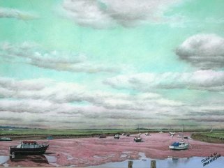 Blakeney, North  Norfolk  (pastel drawing) Image.