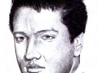 Elvis, pencil drawing Image.