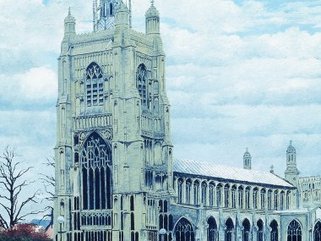 St. Peter Mancroft, (original oil painting) Image.