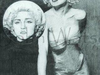 "Madonna  (pencil drawing)" Image.