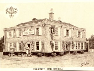 Queens head, brooke, Norfolk Image.