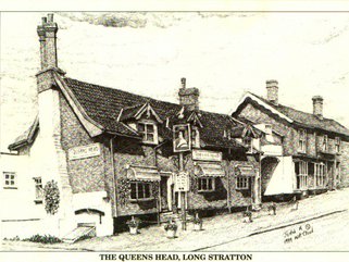 Queens Head, Long Stratton, Norfolk, 1 Image.