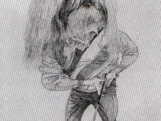 Lhaso, Golfer, pencil Image.