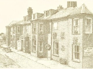 No 38 Reedcutters, Cantley, pencil drawing Image.
