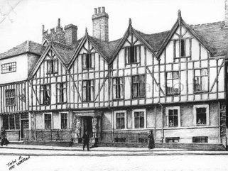 Samsom & Hercules, Norwich, Norfolk. (pencil drawing) Image.