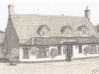 Bell, Salhouse, Norfolk, pencil drawing Image.