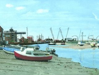 Wells-next-the-sea, Norfolk, (oil painting) Image.