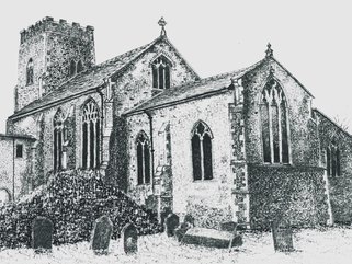 Ashwellthorpe church Image.
