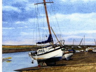 Blakeney boat Image.