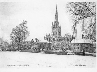 Cathedral snow landscape Image.