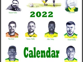 2022 Norwich City Football Club Calendar Image.